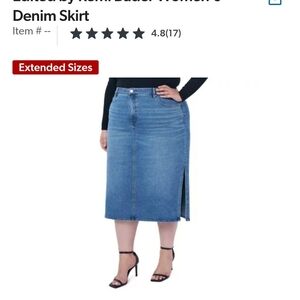 Women's Blue Denim Skirt